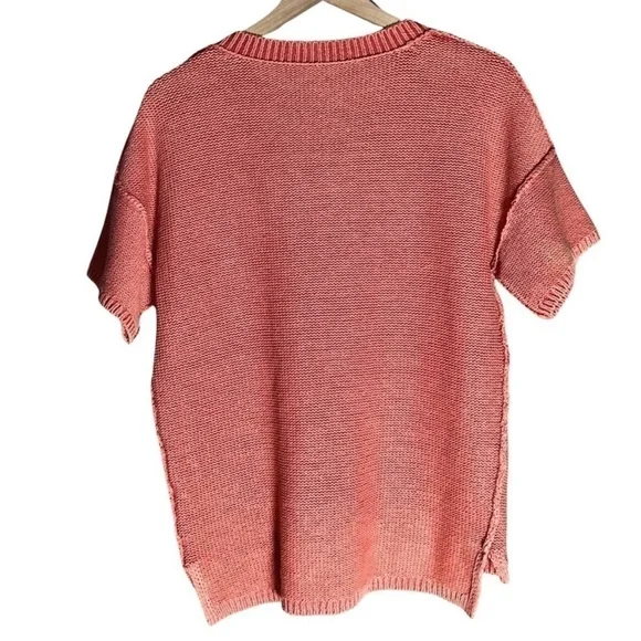 Sundance coral v-neck sweater - Picture 5 of 8
